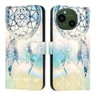 For Sharp Aquos 9 3D Painting Horizontal Flip Leather Phone Case(Dream Wind Chimes) - 2