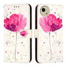 For Sharp Aquos wish4 3D Painting Horizontal Flip Leather Phone Case(Flower) - 2