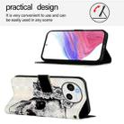 For Sharp Aquos Sense9 3D Painting Horizontal Flip Leather Phone Case(Skull) - 3