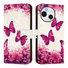 For Sharp Aquos Sense9 Plus 3D Painting Horizontal Flip Leather Phone Case(Rose Butterfly) - 2