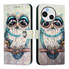For Sharp Aquos Sense9 Plus 3D Painting Horizontal Flip Leather Phone Case(Grey Owl) - 2