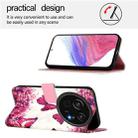 For Sharp Aquos R9 Pro SH-54E 3D Painting Horizontal Flip Leather Phone Case(Rose Butterfly) - 3