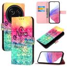 For Sharp Aquos R9 Pro SH-54E 3D Painting Horizontal Flip Leather Phone Case(Chasing Dreams) - 1