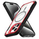 For iPhone 16 Pro Max Transparent Acrylic MagSafe Lens Holder Phone Case(Red) - 3