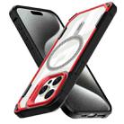 For iPhone 14 Plus Transparent Acrylic MagSafe Lens Holder Phone Case(Red) - 3