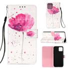 For iPhone 12 mini 3D Painting Horizontal Flip Leather Case with Holder & Card Slot & Wallet & Lanyard(Flower) - 1