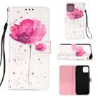 For iPhone 12 Pro Max 3D Painting Horizontal Flip Leather Case with Holder & Card Slot & Wallet & Lanyard(Flower) - 1