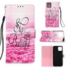 For iPhone 12 Pro Max 3D Painting Horizontal Flip Leather Case with Holder & Card Slot & Wallet & Lanyard(Beautiful) - 1