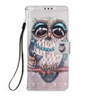 For Samsung Galaxy Note20 3D Painting Horizontal Flip Leather Case with Holder & Card Slot & Wallet & Lanyard(Owl) - 2