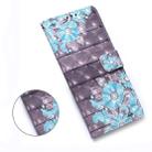 For Samsung Galaxy Note20 3D Painting Horizontal Flip Leather Case with Holder & Card Slot & Wallet & Lanyard(Blue Flower) - 6