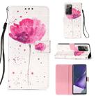 For Samsung Galaxy Note20 Ultra 3D Painting Horizontal Flip Leather Case with Holder & Card Slot & Wallet & Lanyard(Flower) - 1