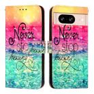 For Google Pixel 8 3D Painting Horizontal Flip Leather Phone Case(Chasing Dreams) - 2