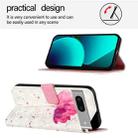 For Google Pixel 7 3D Painting Horizontal Flip Leather Phone Case(Flower) - 3