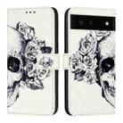 For Google Pixel 6 3D Painting Horizontal Flip Leather Phone Case(Skull) - 2