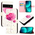 For Google Pixel 6 Pro 3D Painting Horizontal Flip Leather Phone Case(Flower) - 1