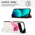 For Google Pixel 6 Pro 3D Painting Horizontal Flip Leather Phone Case(Flower) - 3