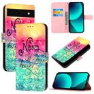 For Google Pixel 6a 3D Painting Horizontal Flip Leather Phone Case(Chasing Dreams) - 1