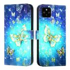 For Google Pixel 5 XL / Pixel 4a 3D Painting Horizontal Flip Leather Phone Case(Golden Butterfly) - 2