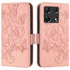 For Infinix Note 30 Pro / Note 30 5G Embossed Rose RFID Anti-theft Leather Phone Case(Pink) - 2