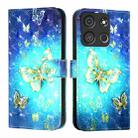 For Itel A05s 3D Painting Horizontal Flip Leather Phone Case(Golden Butterfly) - 2