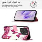 For Itel A05s 3D Painting Horizontal Flip Leather Phone Case(Rose Butterfly) - 3