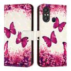 For Itel A58 / A49 3D Painting Horizontal Flip Leather Phone Case(Rose Butterfly) - 2