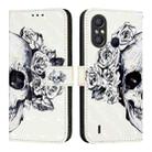 For Itel A58 / A49 3D Painting Horizontal Flip Leather Phone Case(Skull) - 2