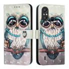 For Itel A58 / A49 3D Painting Horizontal Flip Leather Phone Case(Grey Owl) - 2