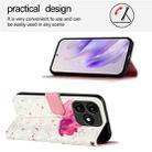 For Itel A70 3D Painting Horizontal Flip Leather Phone Case(Flower) - 3