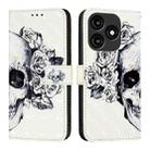 For Itel A70 3D Painting Horizontal Flip Leather Phone Case(Skull) - 2