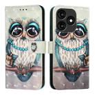For Itel A70 3D Painting Horizontal Flip Leather Phone Case(Grey Owl) - 2
