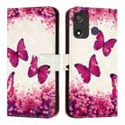 For Itel P17 / A27 3D Painting Horizontal Flip Leather Phone Case(Rose Butterfly) - 2