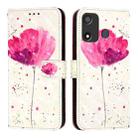 For Itel P17 / A27 3D Painting Horizontal Flip Leather Phone Case(Flower) - 2