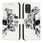 For Itel P17 / A27 3D Painting Horizontal Flip Leather Phone Case(Skull) - 2