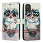 For Itel P17 / A27 3D Painting Horizontal Flip Leather Phone Case(Grey Owl) - 2