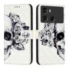 For Itel P40 3D Painting Horizontal Flip Leather Phone Case(Skull) - 2