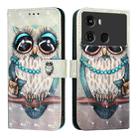 For Itel P40 3D Painting Horizontal Flip Leather Phone Case(Grey Owl) - 2