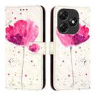 For Itel P55 4G 3D Painting Horizontal Flip Leather Phone Case(Flower) - 2