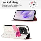 For Itel P55 4G 3D Painting Horizontal Flip Leather Phone Case(Flower) - 3