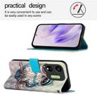 For Itel P55 5G 3D Painting Horizontal Flip Leather Phone Case(Grey Owl) - 3