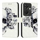 For Itel P55+ 3D Painting Horizontal Flip Leather Phone Case(Skull) - 2