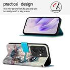 For Itel P55+ 3D Painting Horizontal Flip Leather Phone Case(Grey Owl) - 3