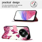 For Itel RS4 3D Painting Horizontal Flip Leather Phone Case(Rose Butterfly) - 3