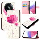 For Itel RS4 3D Painting Horizontal Flip Leather Phone Case(Flower) - 1