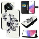 For Itel RS4 3D Painting Horizontal Flip Leather Phone Case(Skull) - 1