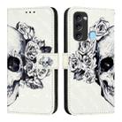 For Itel S17 / Vision 3 3D Painting Horizontal Flip Leather Phone Case(Skull) - 2