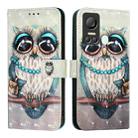 For Itel S18 / Vision 5 3D Painting Horizontal Flip Leather Phone Case(Grey Owl) - 2