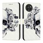 For Itel S23 3D Painting Horizontal Flip Leather Phone Case(Skull) - 2