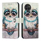 For Itel S23 3D Painting Horizontal Flip Leather Phone Case(Grey Owl) - 2