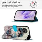 For Itel S23 3D Painting Horizontal Flip Leather Phone Case(Grey Owl) - 3